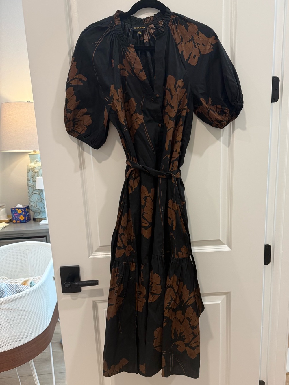 Sugarlips 100% cotton short sleeve ruffle Dress - size small